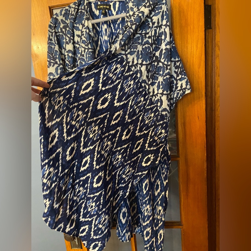 Indigo Ikat Kimono Coverup - Picture 7 of 8